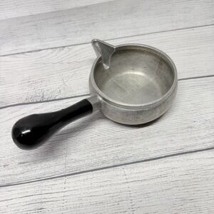 Vintage RPW USA Wilton Pewter Pot Soup Bowl Black Handle